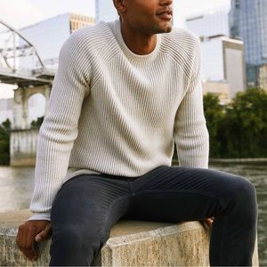 Billy Reid Fisherman rib crew sweater